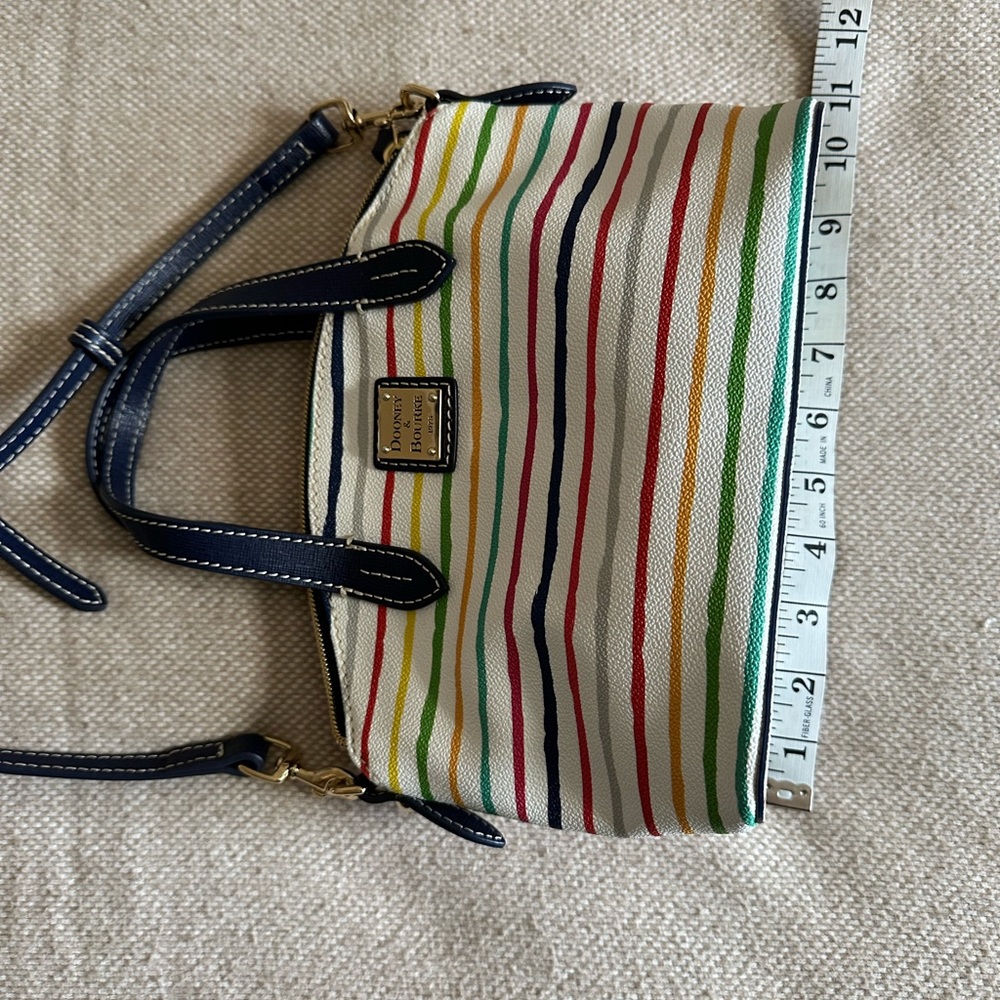 Dooney Bourke striped shoulder purse